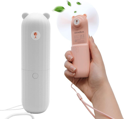 Mini Hand Ventilator Schreibtisch Tragbar Tasche Reise Kühler Kühlung USB Wiederaufladbar