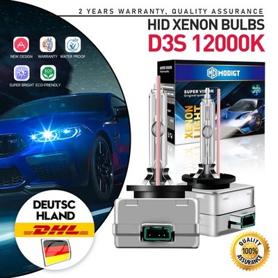 2x SuperVision 35W 85V D3S Xenon HID Brenner 12000K Lampen für Audi Seat VW
