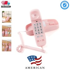 Corded Wall Phone, Landline Phones for Seniors with Large Buttons, Office Des...