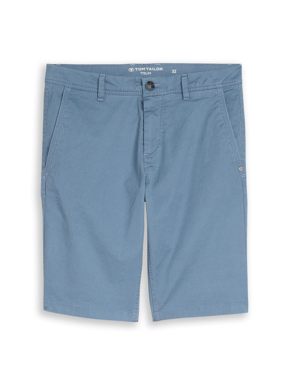 Tom Tailor Herren Short SLIM PRINTED CHINO SHORTS - Slim Fit Blau Beige 9090₽