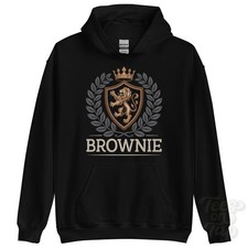 BROWNIE FANTASY COAT OF ARMS HOODIE novelty parody family name crest