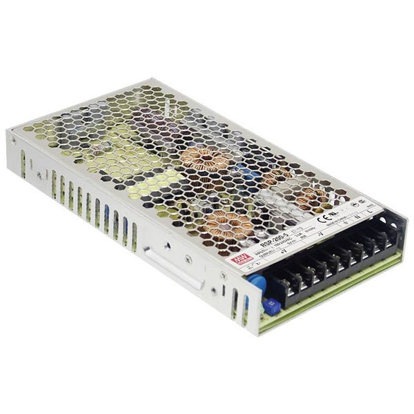 Mean Well SMPSU 12V 16.7A 200W Enclosed PFC protections