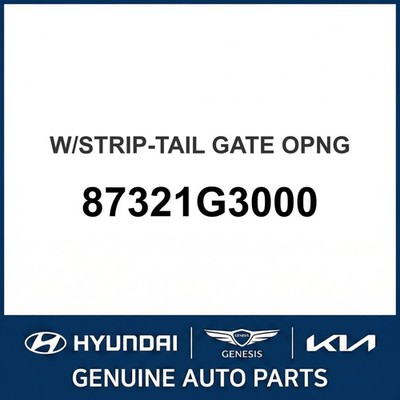 2018-2020 Hyundai Elantra GT mit Leiste-Heckklappe Öffnung OEM Neu 87321G3000