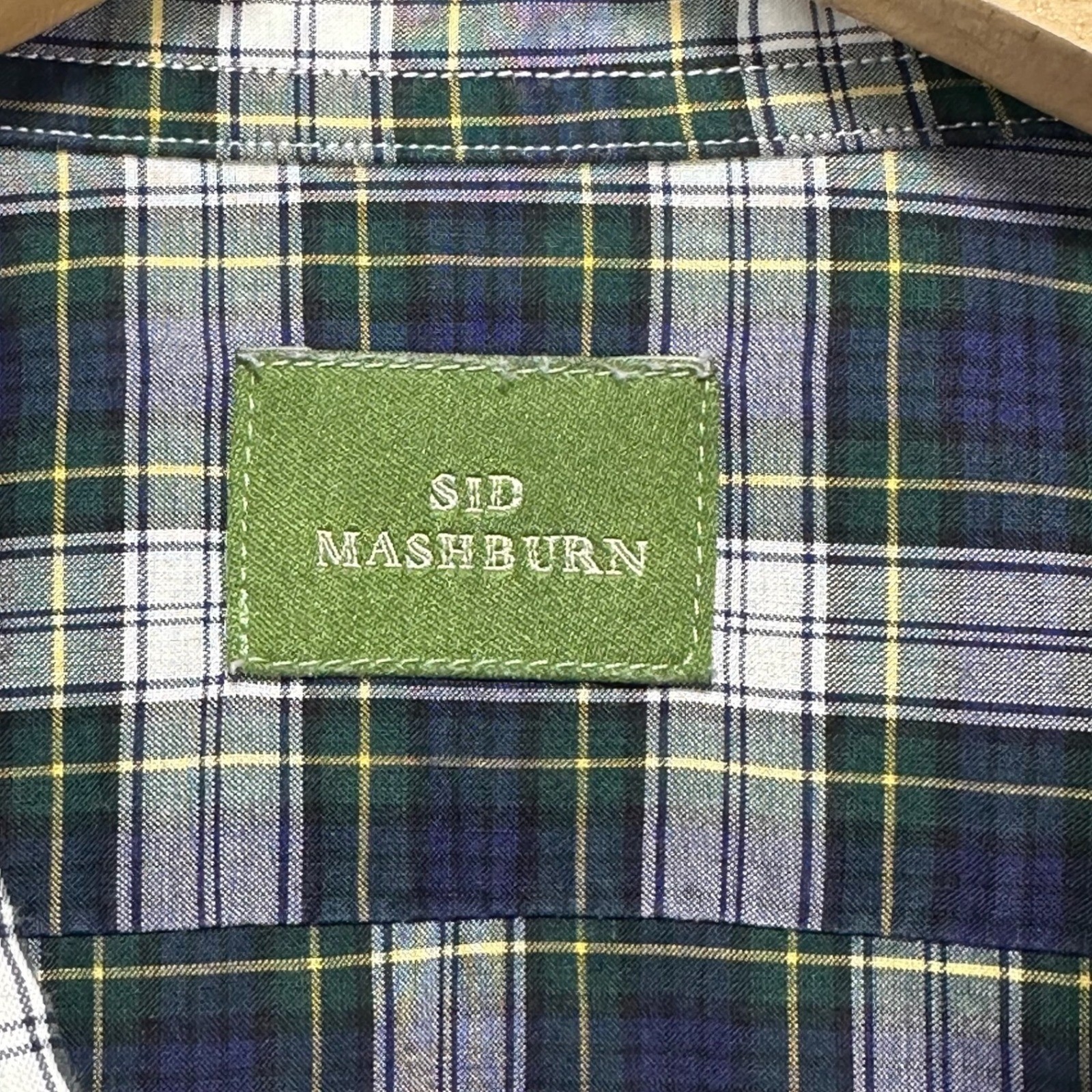 Sid Mashburn Button Down Shirt Men Large Tall Nav… - image 3
