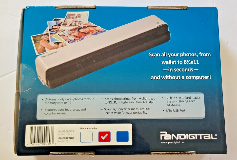 Pandigital PANSCN06 Red Handheld Scanner/Converter, No PC Required - Image 2 of 4