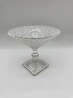 Anchor Hocking MISS AMERICA Clear Depression Glass 5" Tall Round Compote