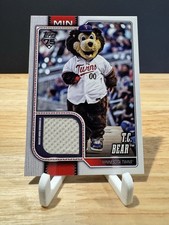 2026 Topps Series 1 T.C. Bear Mascot Relic MAS-TCB Twins Celebration