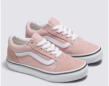 Vans Little Kids Old Skool Powder Pink/White Low Top Sneakers Girls Size US 2.0