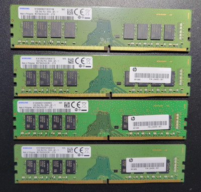 64GB (4x16GB) Samsung M378A2K43CB1-CTD 16GB DDR4 Desktop Memory PC4-2666V