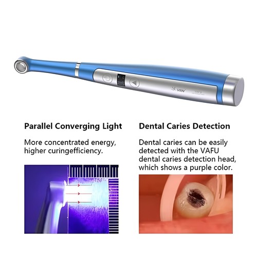VAFU Lampada LED per polimerizzazione dentale senza fili 1 secondo lampada per cura 3200 mW/cm² - Foto 23 di 36