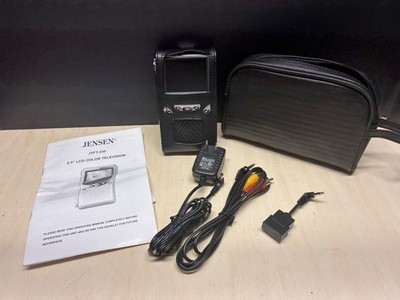 Vintage JENSEN JTFT-250 Portable Television 2.5'' LCD Color Display TV
