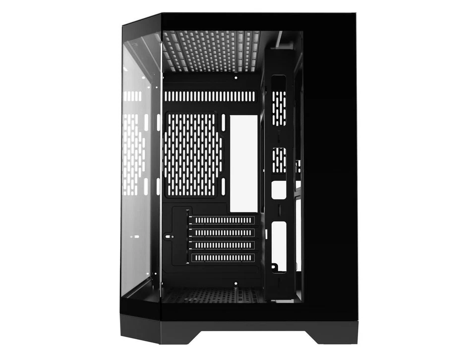 DIYPC DIY-CUBE03-BK Black Dual USB3.0 Tempered Glass Micro ATX Gaming Computer C - Image 3 of 4