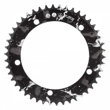 Origin8 Splat Track Chainring 46T 144mm 5-Bolt Alloy CNC Machined Black