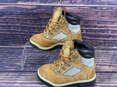 TIMBERLAND TODDLER sz 8  6 IN FIELD BOOT WHEAT  44893