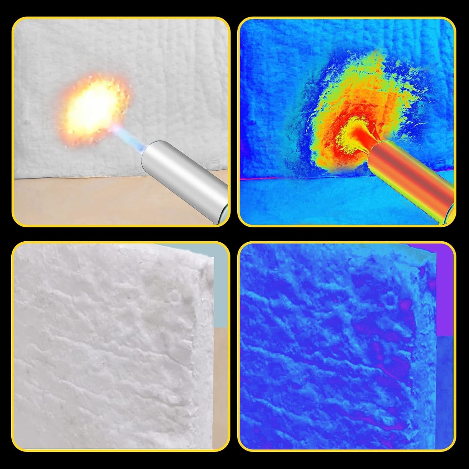 Fireproof Insulation Baffle 48"x24" Ceramic Fiber Blanket