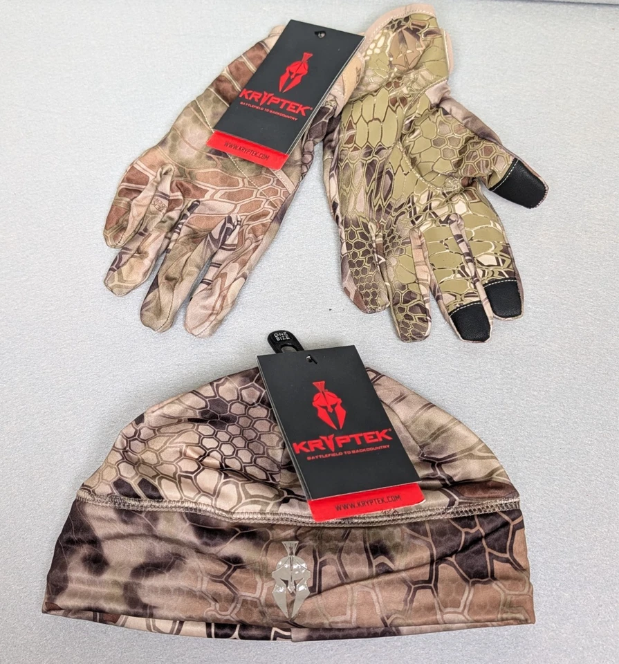 Conjunto de guantes Kryptek Kiska Beanie & Krypton Highlander talla XL NUEVO CON ETIQUETAS Foto 2 de 4