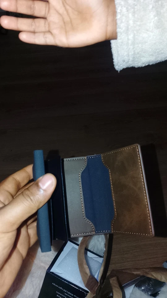 📈💲 Herren Geldbörse - Smart Wallet Mit RFID-Schutz, Slim Wallet, Portmonee, - Bild 4 von 4