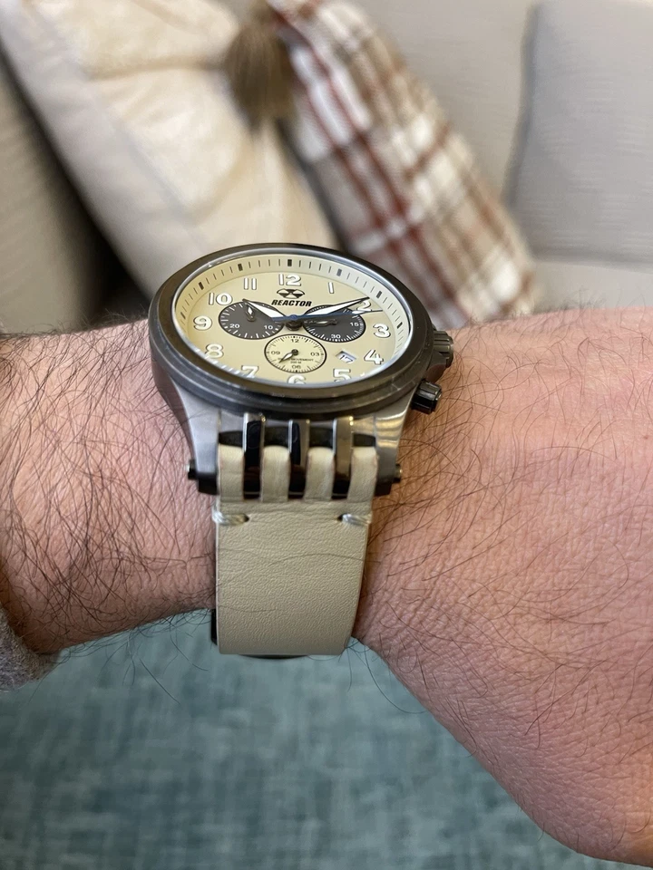 Reactor Quantum Gunmetal Watch 46306 Quartz Military 45mm Swiss Movt - Image 3 of 4