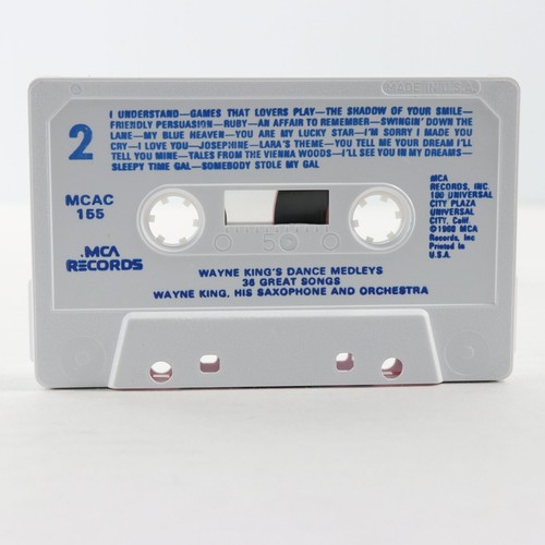 Wayne King's Golden Favorites & Dance Medleys (2 Cassette Tapes, MCA) MCAC-155 - Picture 5 of 10
