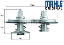 Cooling system thermostat (83°C, with gasket, in housing) fits: MERCEDES ACTR