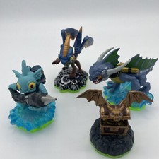 Skylanders Spyro  s Adventure Figures - Lot Of 4 Green Base - Great Starter Set 
