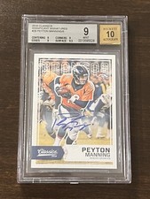 2016 Panini Classics - Significant Signatures #29 Peyton Manning 1/5 BGS 9