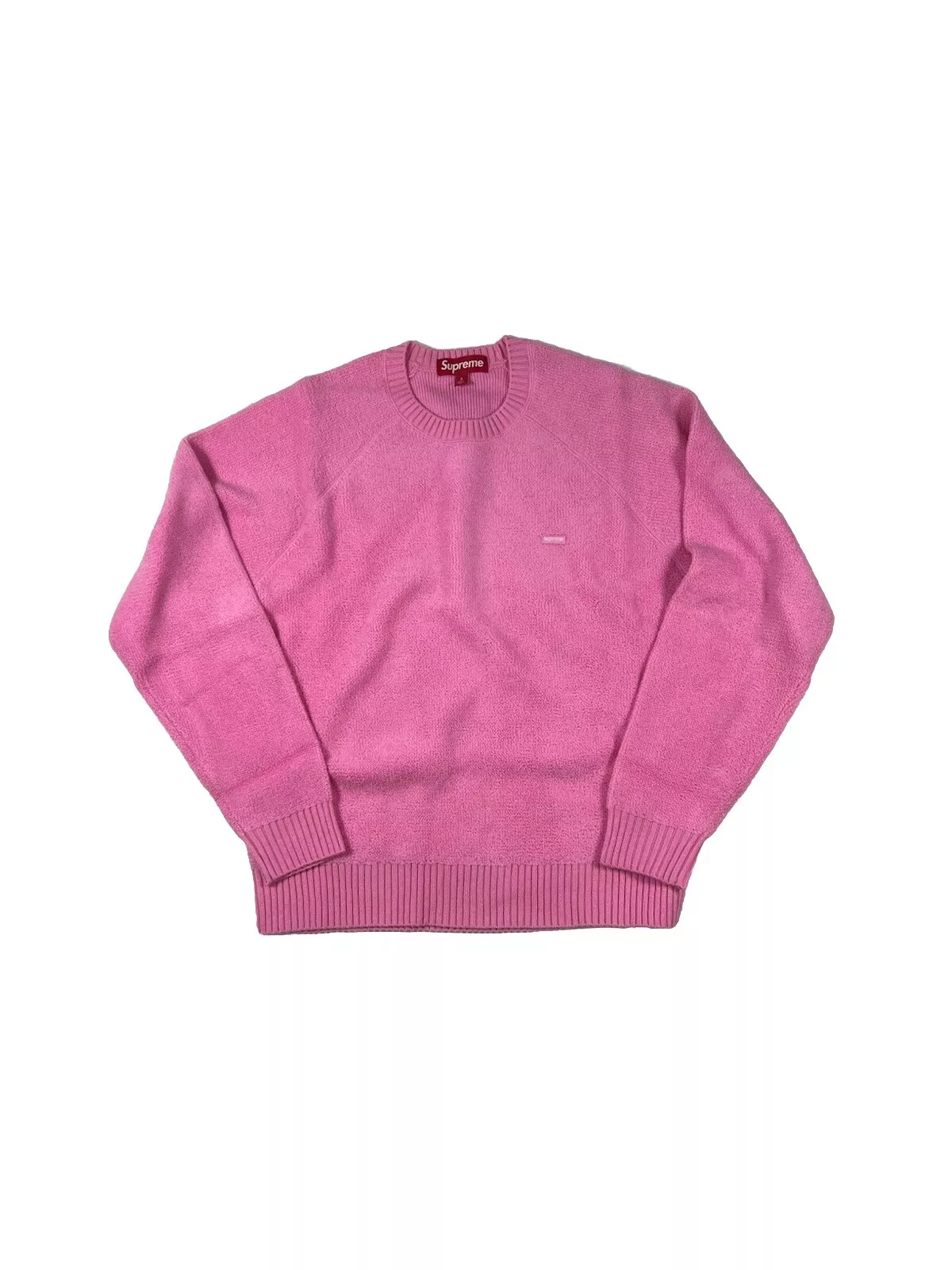Taille S   Pull Supreme FW24 éponge petite boîte (rose)