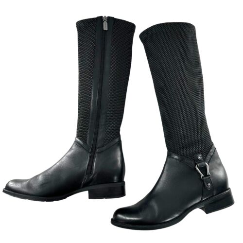 Blondo Verga Black Aqua Protect Textured Knee High Riding Boots size 8 M - Imagen 3 de 11