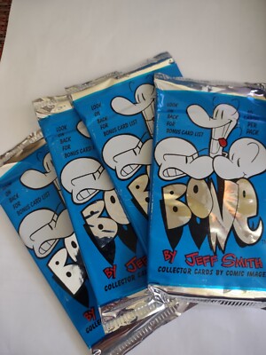 Bone by Jeff Smith, 1994, 4 Factory Sealed Trading Card Packs | eBay