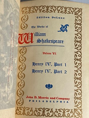Shakespeare's Works Elgin Ed. Deluxe Vol. I 1901 #306 Midsummer