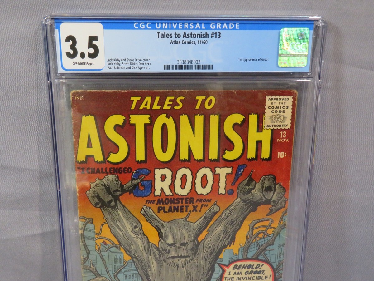 TALES TO ASTONISH #13 (Groot 1st app) CGC 3.5 VG- Atlas