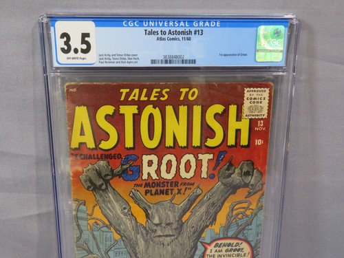 TALES TO ASTONISH #13 (Groot 1st app) CGC 3.5 VG- Atlas Marvel Comics 1960 - Picture 2 of 3