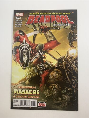 Deadpool Vol. 4 - #3.1 | 1st Appearance of Masacre | Marvel Comics 2016 | NM- - Picture 1 of 6