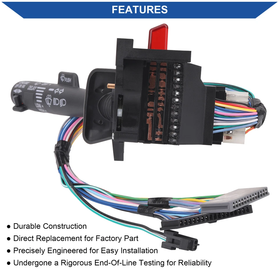 Turn Signal Switch Multi-Function Wiper Control for 1995-2002 Chevy GMC 2330814 - Imagem 4 de 4