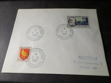 MARCOPHILIE FRANCE 5.5.57 CACHET LETTRE EXPO PHILAT AUBERVILLIERS, VF LETTER
