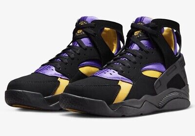 Men Size 9 NEW Nike Air Flight Huarache Lakers Away Kobe Men Size 9 NEW Nike Air Flight Huarache Lakers Away Kobe