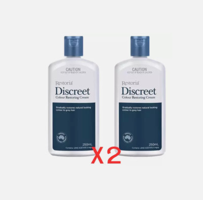 Restoria Discreet Unisex Color Restoring Cream - Natural 250ml Pack of 2