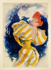 Papier a Cigarettes Jules Cheret JOB M&auml;dchen Jugendstil Plakat Plakate A3 373