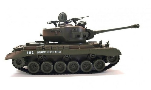 Carro Armato Radiocomandato Zegan American M26 Snow Leopard 1:18 RTR 27MHz ASG - Foto 5 di 5