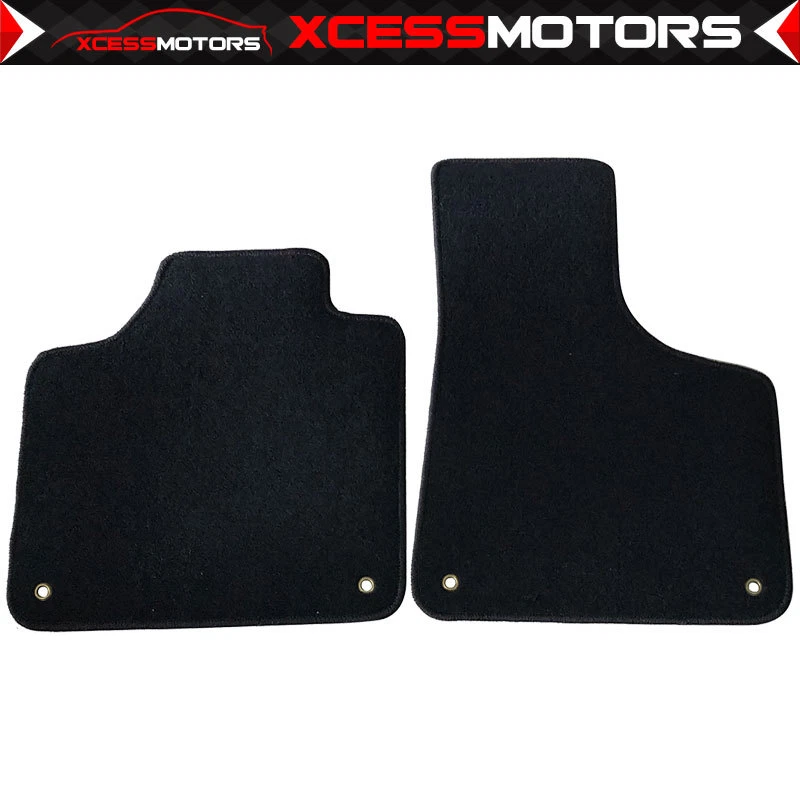 Alfombrillas alfombrillas laterales de nailon negras para conductor y pasajero para Audi A3 06-13 Foto 2 de 4