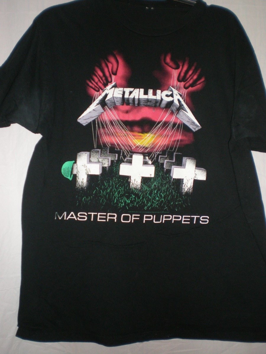 Metallica T SHIRT Master Of Puppets TAG MISSING | eBay