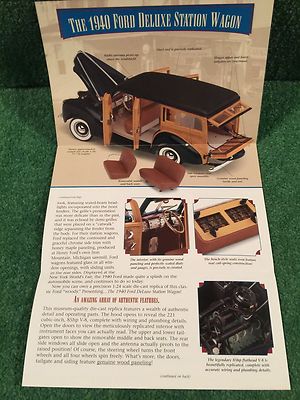ダンバリーミント製 1940 Ford DeLuxe Station Wagon Danbury Mint 