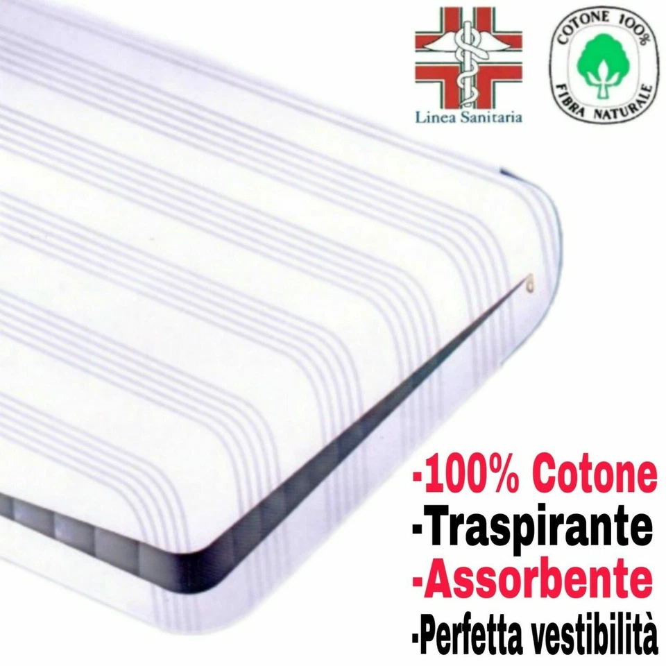 Coprimaterasso a sacco Varie misure Con Cerniera Zip Salva Materasso sanfor riga