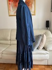 PURE DKNY Blue Silk Tiered Skirt – Size Small — photo 6