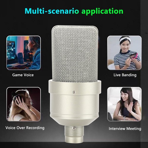 Condenser Microphone Cardioid Mic with Shock Mount for Recording Gaming Podcast - Picture 8 of 44