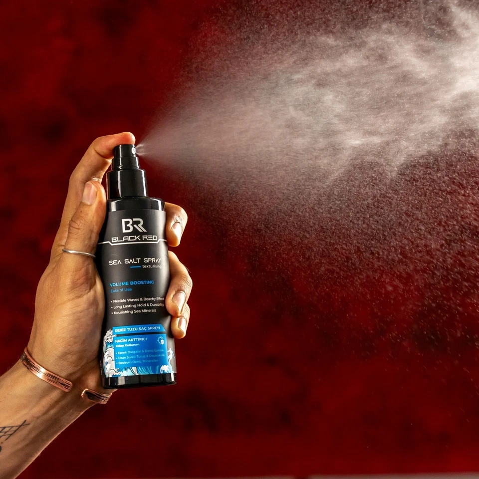 BLACK RED 12x Sea Salt Hair Spray Beach Effect UV Protection Volume Boost 200ml - Image 4 of 4