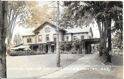 RPPC   Maple Grove Inn at St Johnsbury Vermont c1930-40s