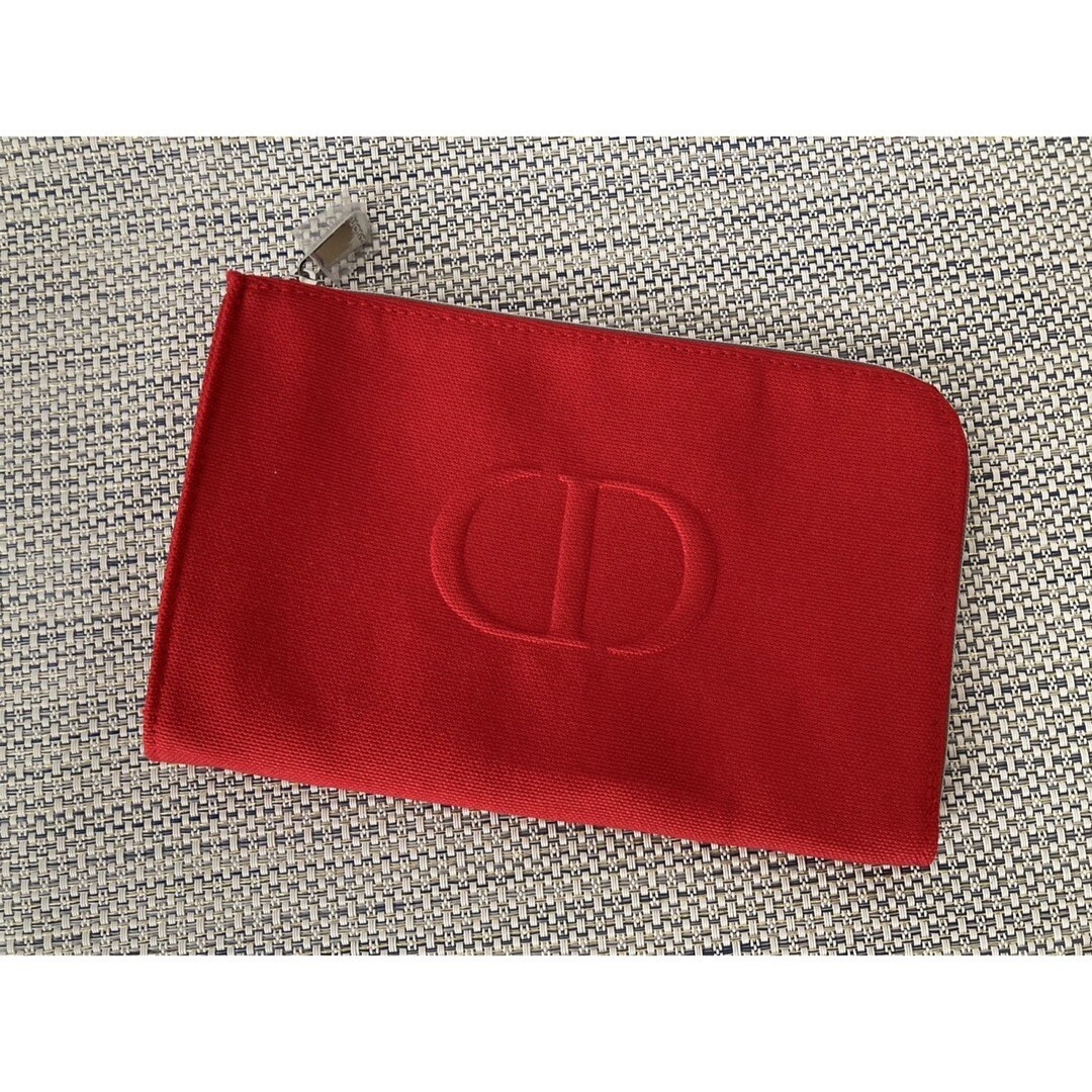 Christian Dior Pouch Red Novelty Cosmetic Pouch Gift vanity