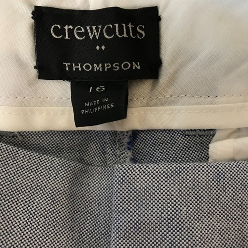 CREWCUTS - BOYS 16 - BLUE THOMPSON COTTON DRESS PANTS - Picture 5 of 6