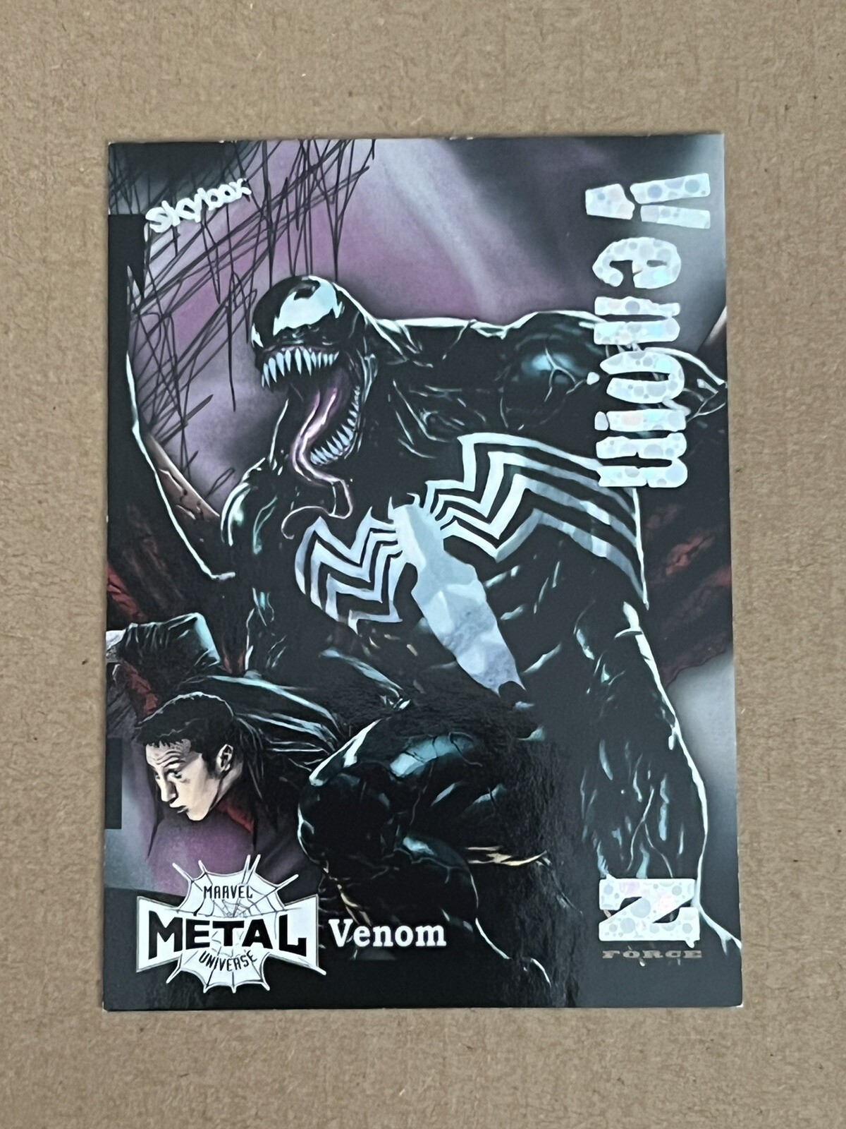 2021/22 Marvel Spider-Man Metal Universe VENOM Z-Force Spectacular Rave #/25 !